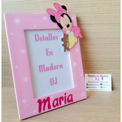 Porta Fotos Nombre Minnie 2