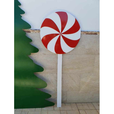 Piruleta 150cm MDF Pintado