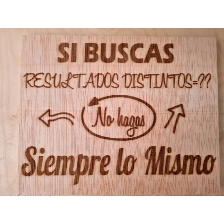 Letrero Personalizado de Madera Frases 5