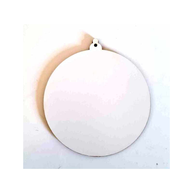 Bolas de Navidad de Madera MDF Blanca