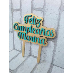 Toppers Cumpleaños Relieve