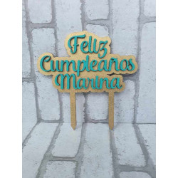 Toppers Cumpleaños Relieve