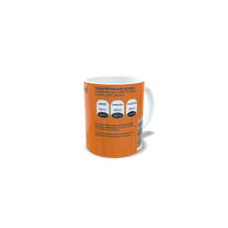 Taza Mug 330 ml Media Naranja F