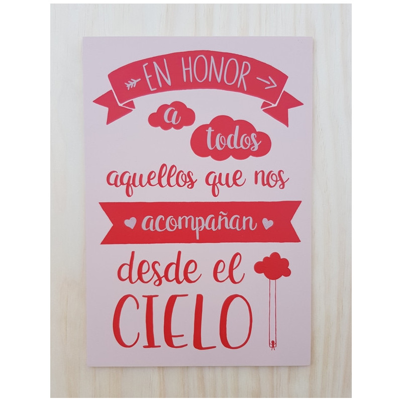 Cartel Desde el Cielo en Honor 1