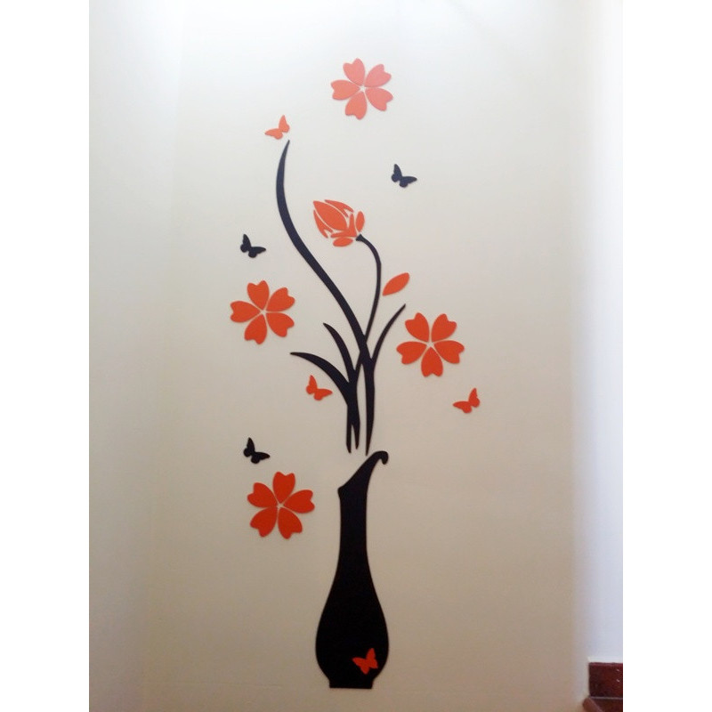 Jarrón Floral MDF