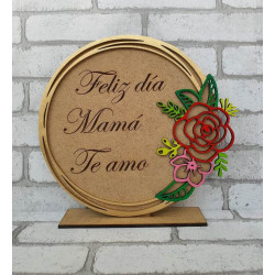 Feliz Día Mamá Circulo Floral