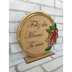 Feliz Día Mamá Circulo Floral