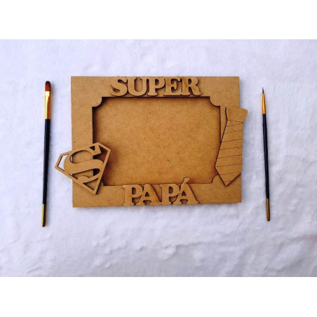 Cuadro Súper Papá para pintar